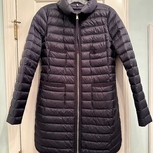 Moncler light down navy blue coat